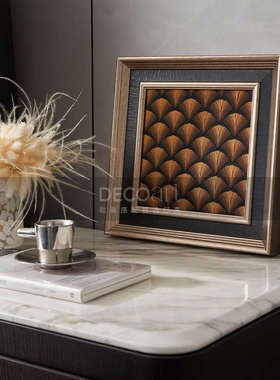 邸高家居酒店样板间家具展厅卧室床头柜饰品软装高级感摆件装饰画