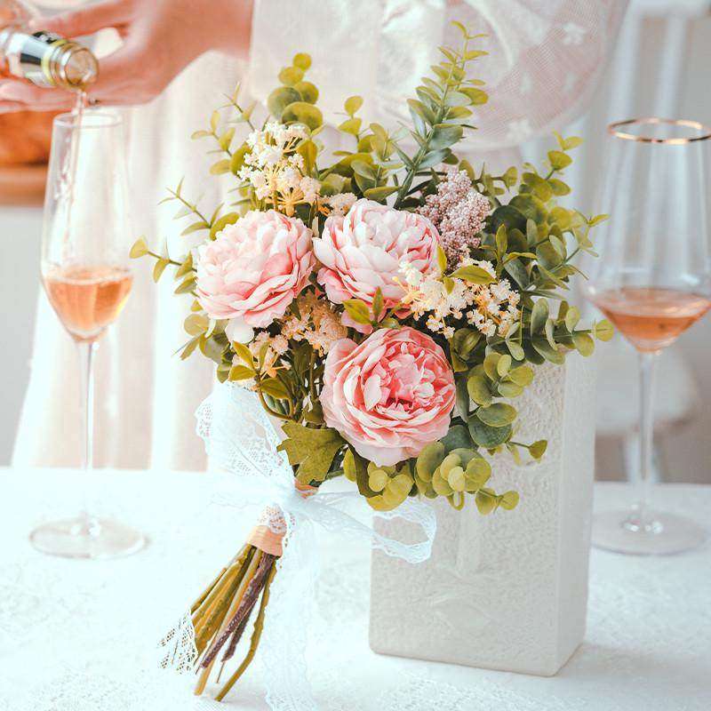 森系新娘结婚领证登记向日葵手捧花拍照道具仿真花假花尤加利花束,家居饰品,仿真花/假花,淘宝优惠券,粉丝福利购,淘宝优惠卷