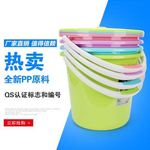 厂家加厚塑料水桶 学生桶提水桶洗车通家用储水桶拖把桶印log水桶
