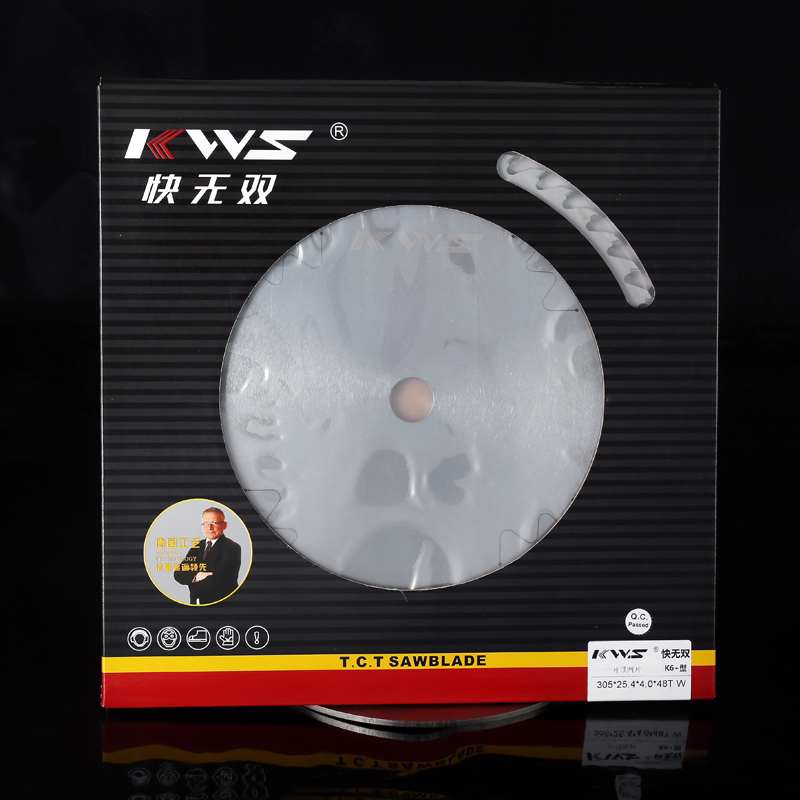 快无双单片e机修边纵切锯片合金锯片木工锯片指接拼板光洁无毛刺