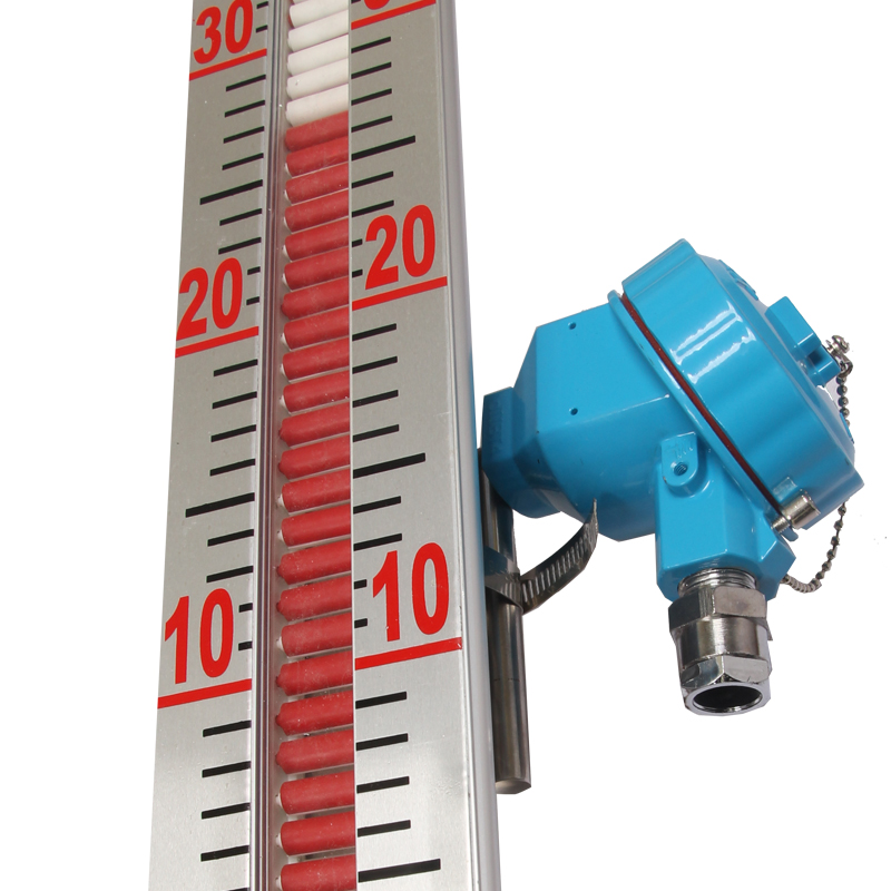 磁翻板柱液位计远传浮子传感器磁性报警开关UHZ侧装顶装浮球面板