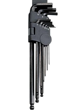 天（GENIUS）HK-090MB 工具9件套公制赋腰胯装球形长内6角扳手组