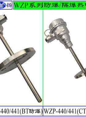 WZP-640 WZP2-641热电阻 防爆热电阻 ExdIIBT4隔爆 固定螺纹锥形