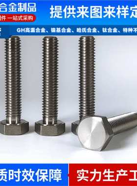 哈氏合金C276/C4/C22六角螺栓耐高温化工腐蚀HartzalloyM6M8-M20