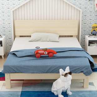 没有床头的床不带靠背床架床体双人地铺榻榻米床低矮床实木落地台