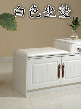 门口家用换鞋凳欧式白色简约储物鞋柜进门玄关穿鞋的凳鞋柜沙发凳