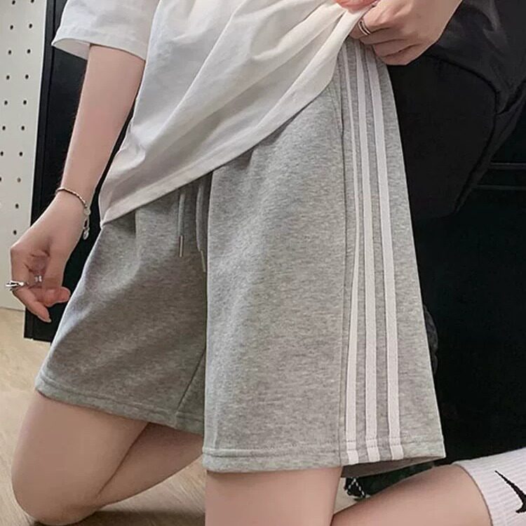 运动短裤女中招跑步体考五分裤初中学生中考体育考试专用田径裤子