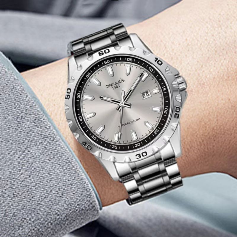watches for men机芯手表探月者高级灰机械感防水夜光镂空表钢带