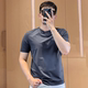 2026夏季 男士 100支短袖 JERMYNSTARS T恤修身 液氨丝光棉圆领上衣