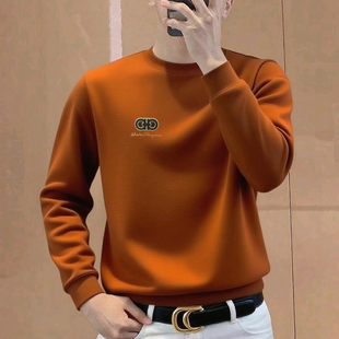 jermyn stars秋冬长袖商务休闲男士卫衣圆领T恤丝光莱赛尔棉上衣