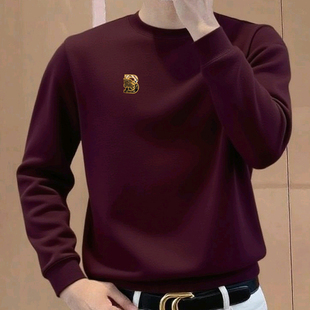 jermyn stars秋冬长袖商务休闲男士卫衣圆领T恤丝光莱赛尔棉上衣