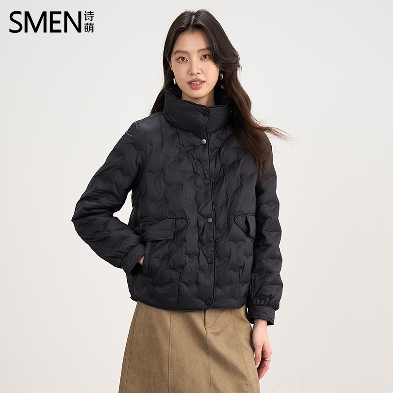诗萌韩版短款轻薄羽绒服女2