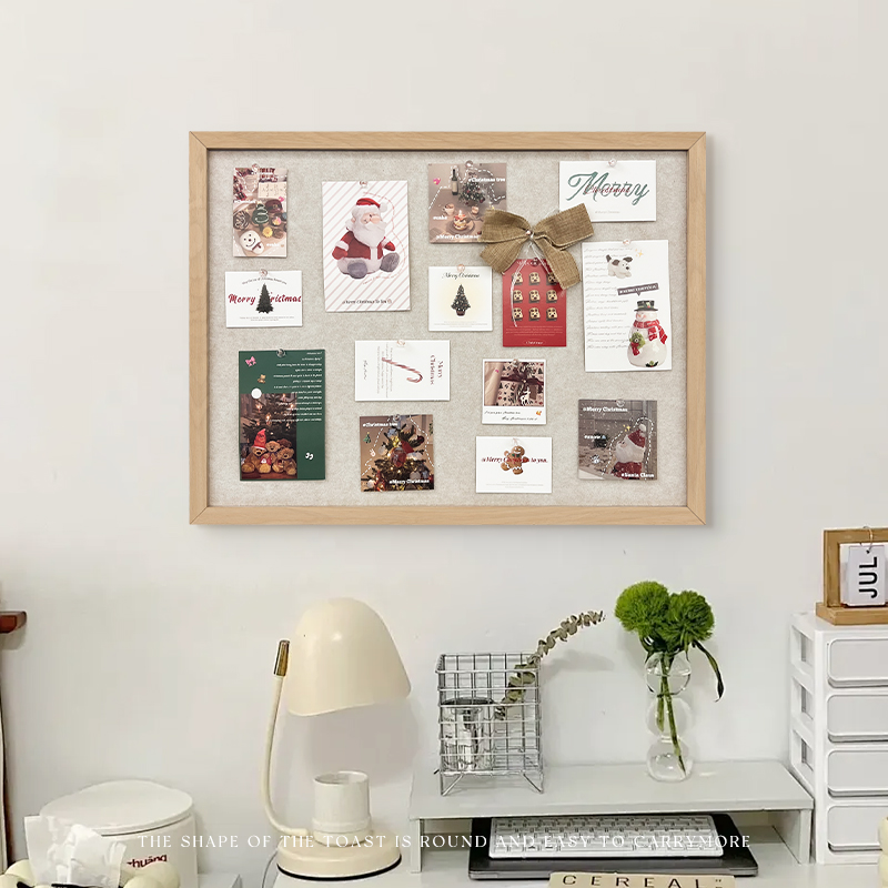 毛毡留言板挂墙记事板软木墙板家用挂式墙面装饰展示板便利贴公告