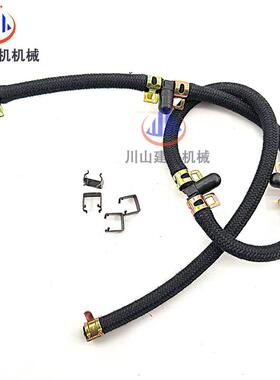 五十铃三一SY135发动机4JJ1喷油嘴回油管日立住友凯斯挖掘机配件