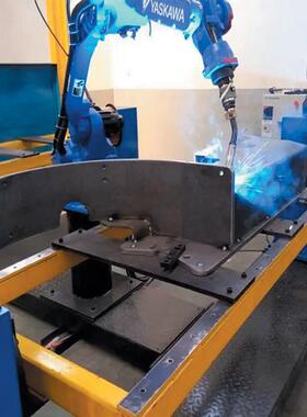 厂家直供 双工位单轴变位机机器人焊接单元 焊接变位机