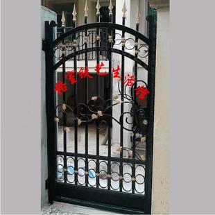 欧式庭院门单双开铁艺大门防盗门户外别墅院门花园进户门小区大门