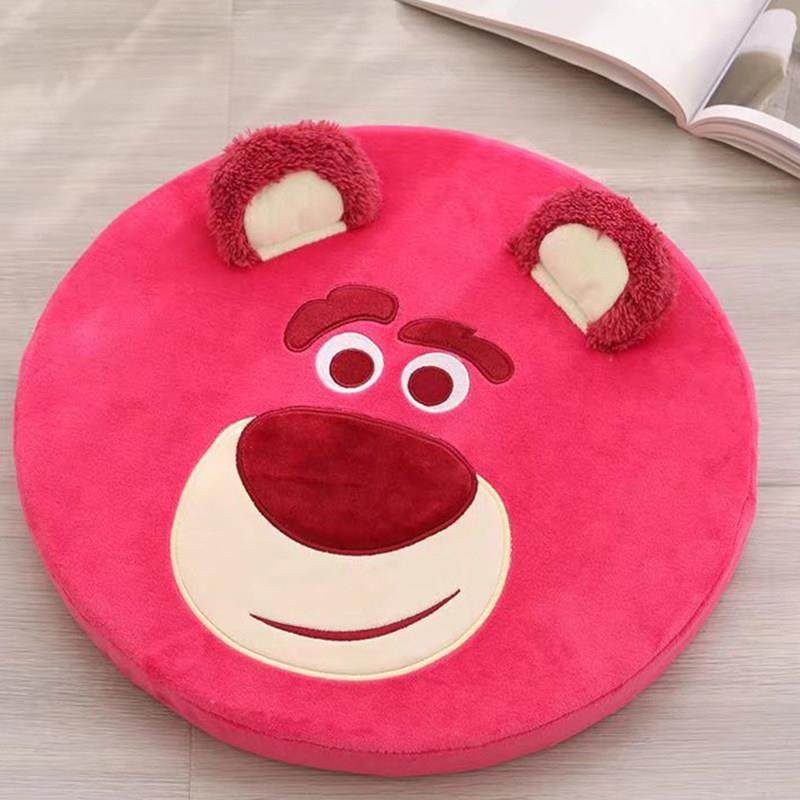 卡通可爱草莓熊坐垫屁垫圆形海绵椅子垫加厚屁股垫可拆洗座垫女生,居家布艺,椅垫,淘宝优惠券,粉丝福利购,淘宝优惠卷