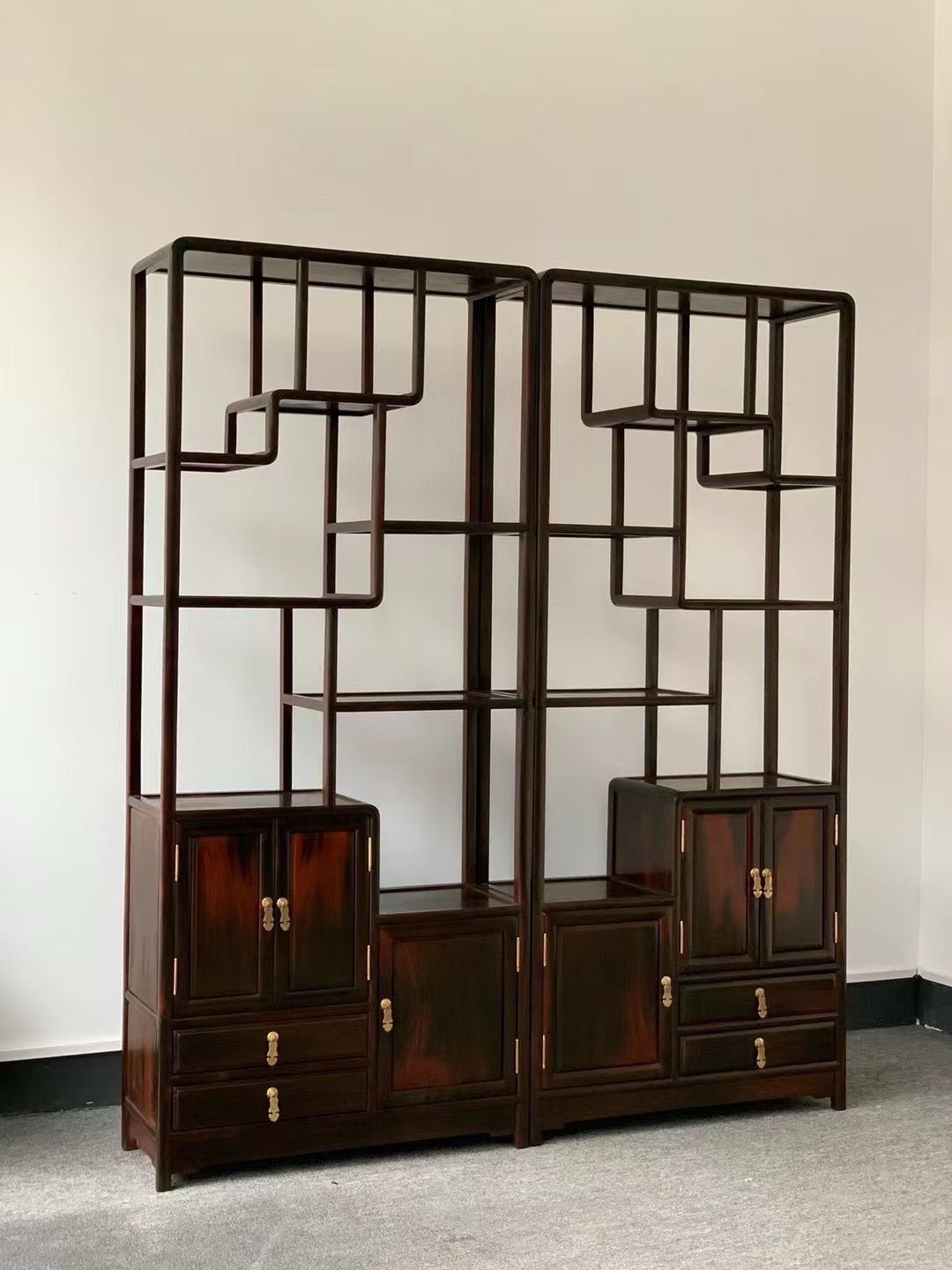 红木家具大红酸枝小博古架实木中式多宝阁置物架茶壶茶杯具展示架