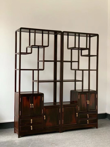 红木家具大红酸枝小博古架实木中式多宝阁置物架茶壶茶杯具展示架