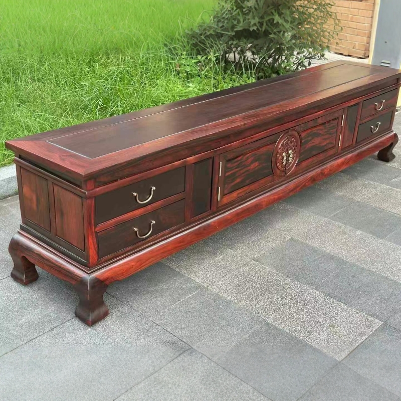 红木电视柜家具老挝大红酸枝木电视柜组合交趾黄檀实木客厅新中式