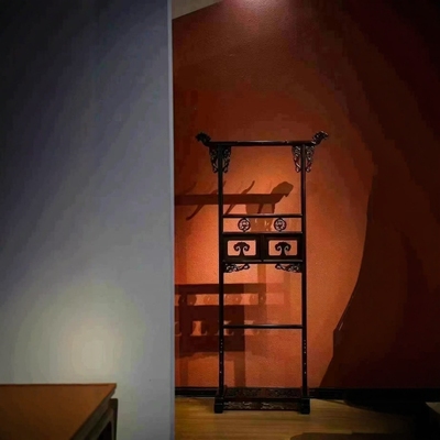 老挝大红酸枝木衣帽架红木中式家用仿古卧室落地挂衣服架独板鞋柜