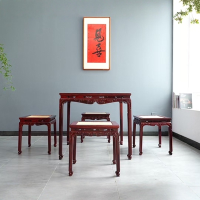 红木八仙桌印度小叶紫檀束腰内翻马蹄足休闲桌檀香紫檀明式八仙桌