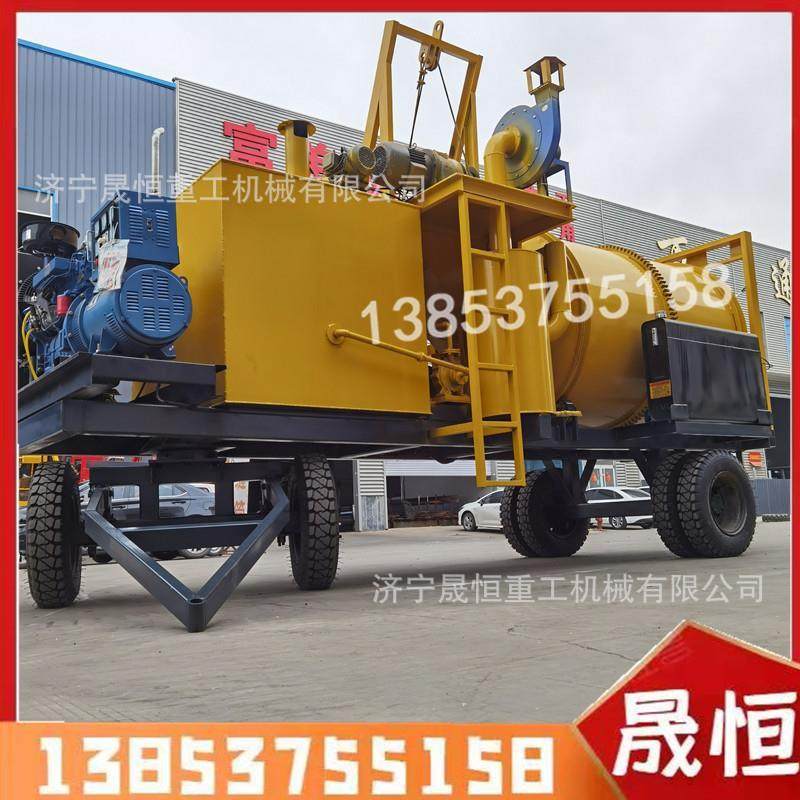 路面机械沥青拌合机混凝土水泥沥青搅拌机小型车载可移动搅拌站