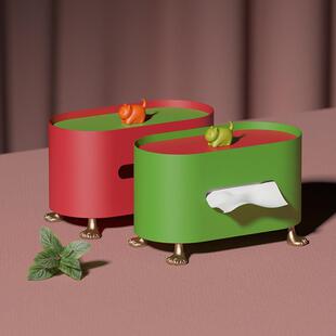 【天空喵喵喵】猫爪网红色纸巾盒客厅家居灯豪华创意纸巾盒咖啡桌