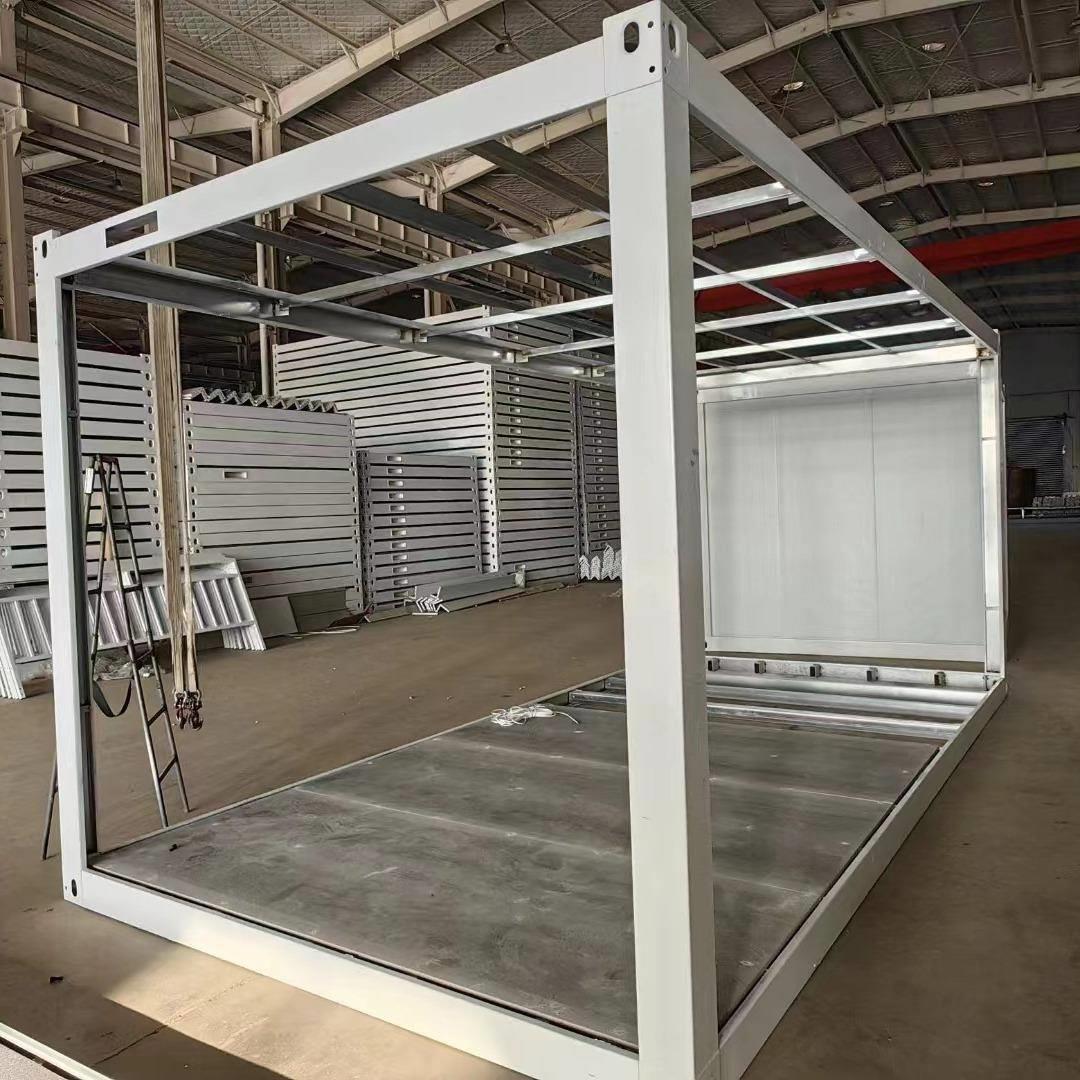 活动板房集装箱A级岩棉防火隔热保温彩钢板工人临时房快拼箱框架