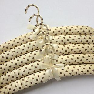 38cm无痕包布衣架家用布艺衣服挂丝绸衣服架海绵衣架衣橱衣挂