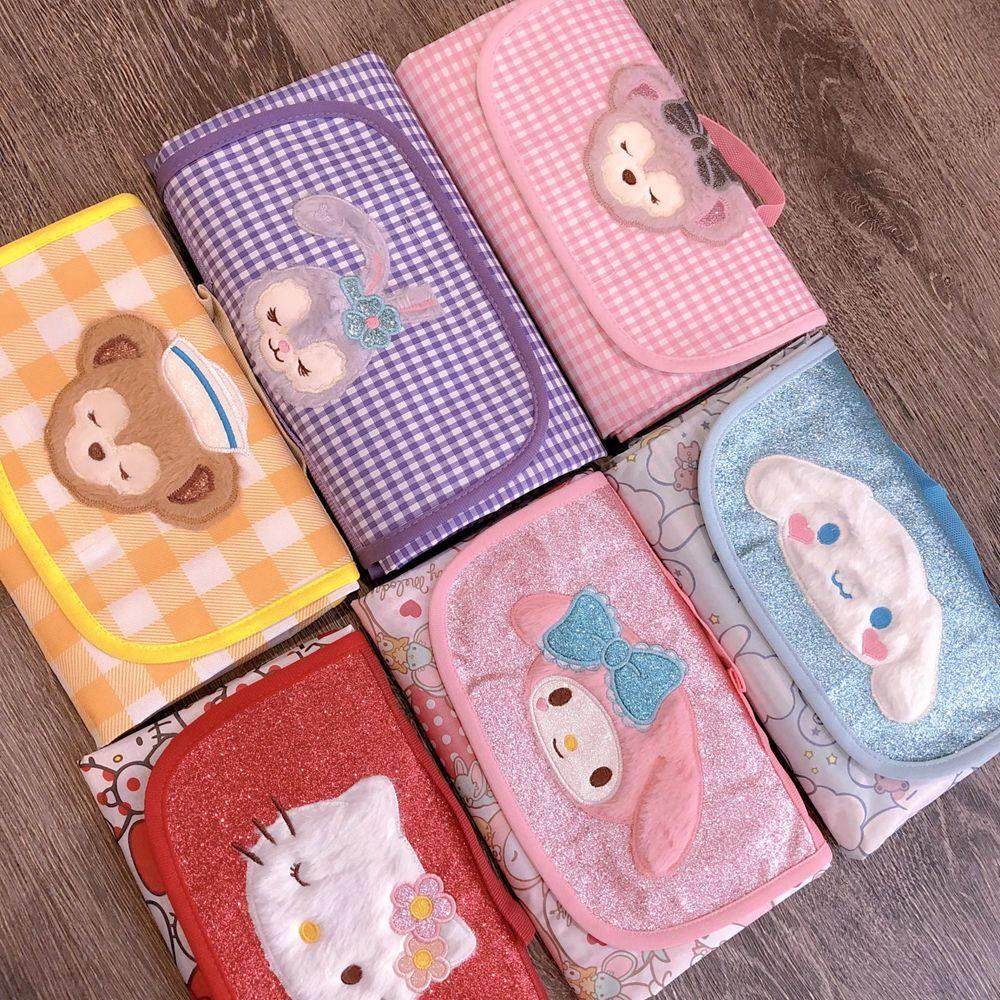 卡通加厚野餐垫ins风户外便携防水防潮垫可折叠沙滩野营垫子桌布