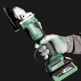 仕达工具18V电动角磨机可充电锂电池无刷手磨机抛光机05831B