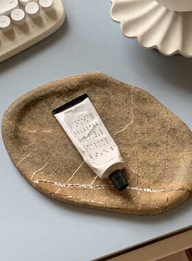 mooli home 设计师大理石托盘首饰收纳盒ins侘寂风摆件拍照装饰