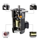 小型齿轮减速单三相轴径18刹车异步马达 箱体卧立式 ZD中大电机