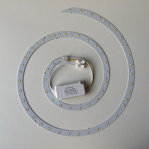 吊扇灯LED替换吸顶灯圆形改造灯板变光灯片灯芯吸磁光源暖白螺旋