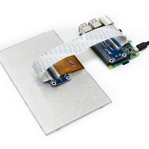 微雪 树莓派3代B+/Zero W 7寸显示屏 DPI接口 IPS屏LCD高清显示器