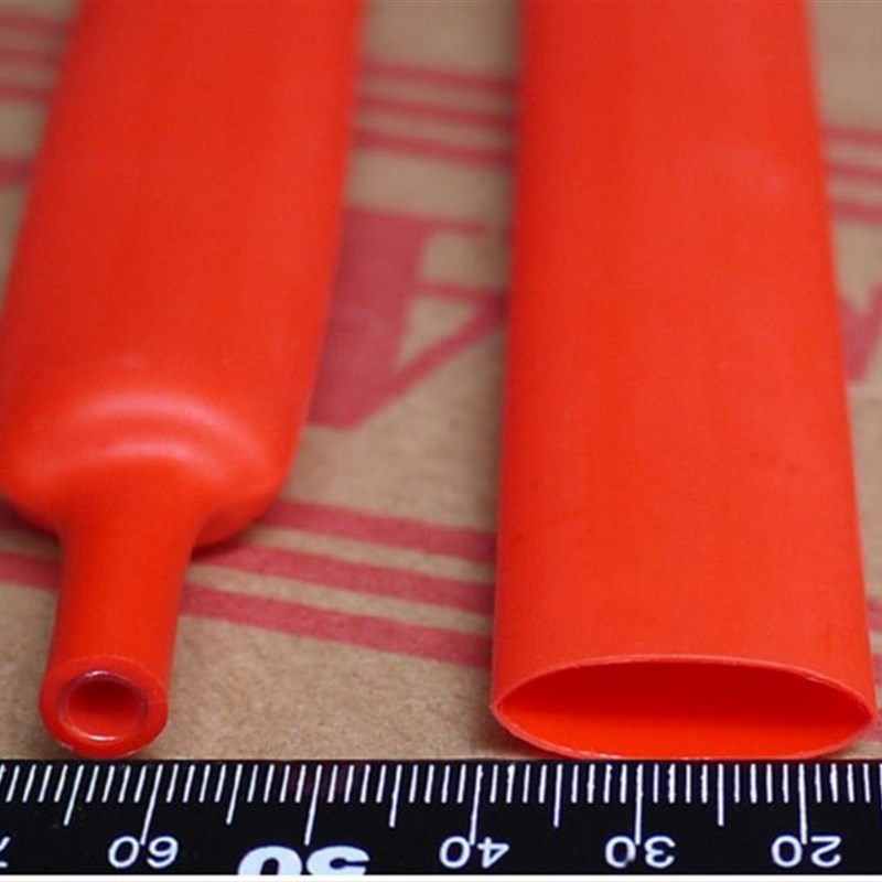 四倍热缩管16mm红色双壁管4倍收缩率阻燃耐磨带胶厚壁防水密封
