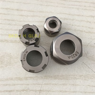 高精度ER防锈涂层螺帽ER25/ER32UMER16/ER20A M型数控刀柄压帽