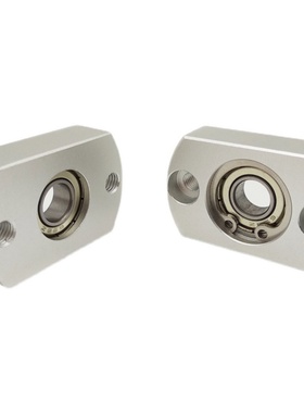 轴承座组件带扣环单轴承扁法兰紧凑型铝合金支撑固定座 BGCA BACA