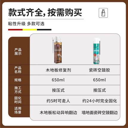 木地板空鼓填充剂缝隙泡水翘边异响专用胶地板胶松动鼓包修复神器