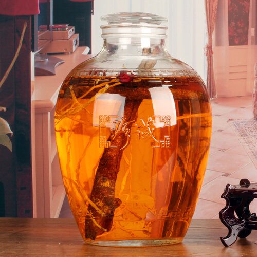 泡酒玻璃瓶复古风格珍藏酒坛子大泡酒罐酒缸泡菜坛子10斤20斤30斤