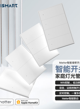zemismart智能开关控制面板118型matter开关HomeKit单零火zigbee
