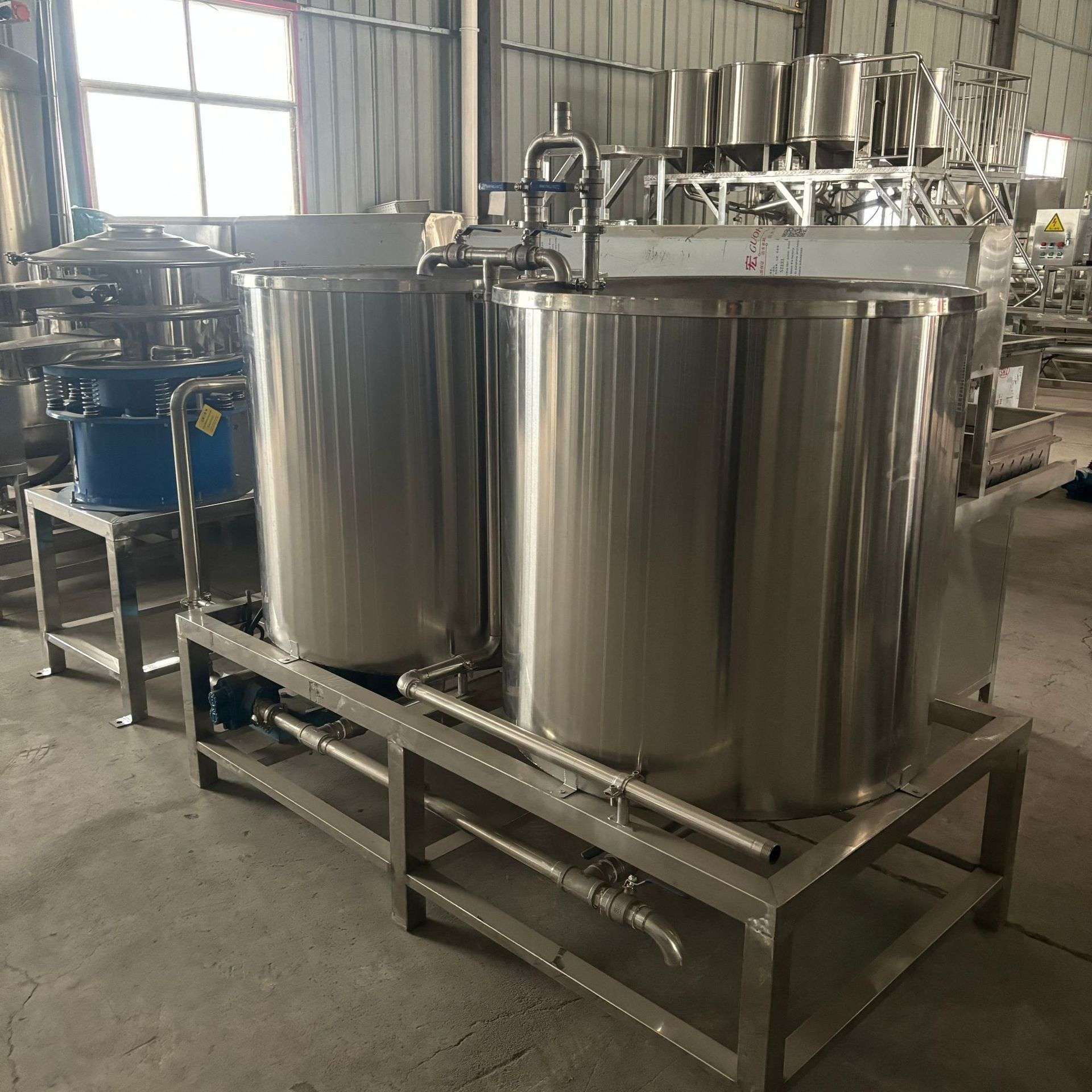 组合式煮浆过滤设备煮几百斤豆浆的设备 不锈钢材质的煮浆桶