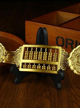 金属如意算盘摆件铜如意吉祥算盘家居装饰品办公室工艺品创意礼品