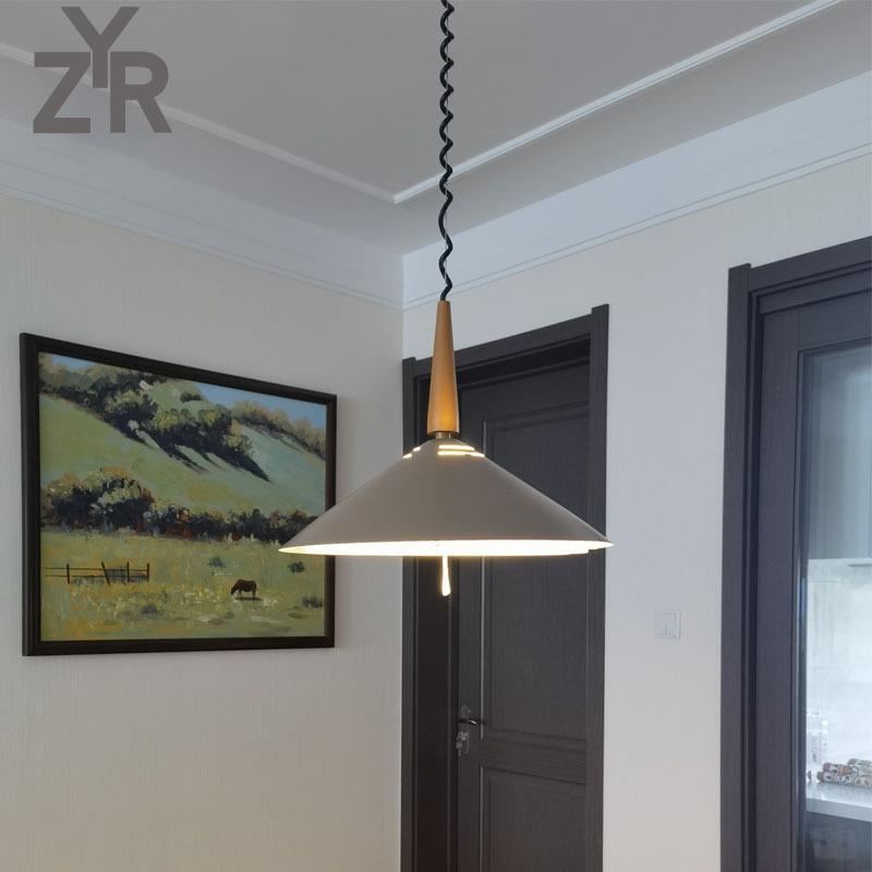 设计师款北欧餐桌个性麻将馆吧台水果店酒吧火锅店可升降餐厅吊灯