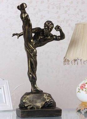 李小龙人物雕塑模型办公室卧室房间桌面摆件创意家居装饰品送礼品