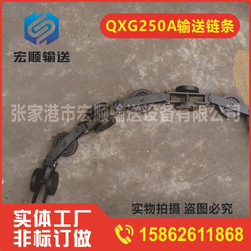 涂装线悬挂链条流水线用单导轮链条 QXG250A 封闭轨链条 厂家直销