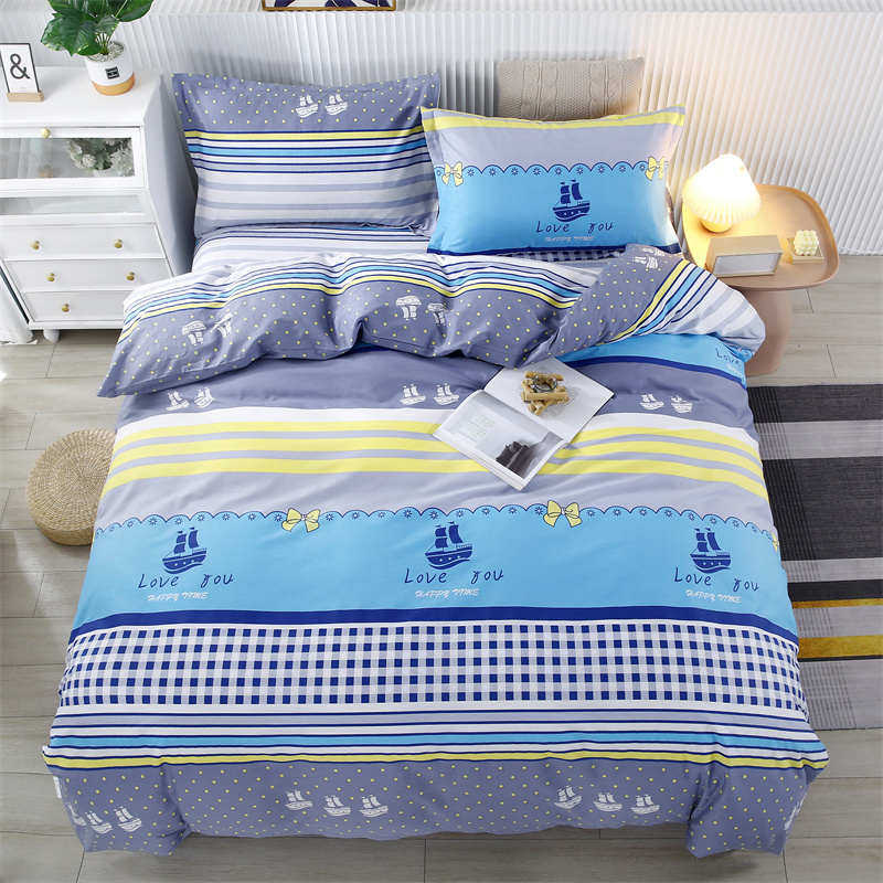 儿童卡通纯棉3三件套 1.2m1.5米床4四件套 1.8单双人全棉学生宿舍