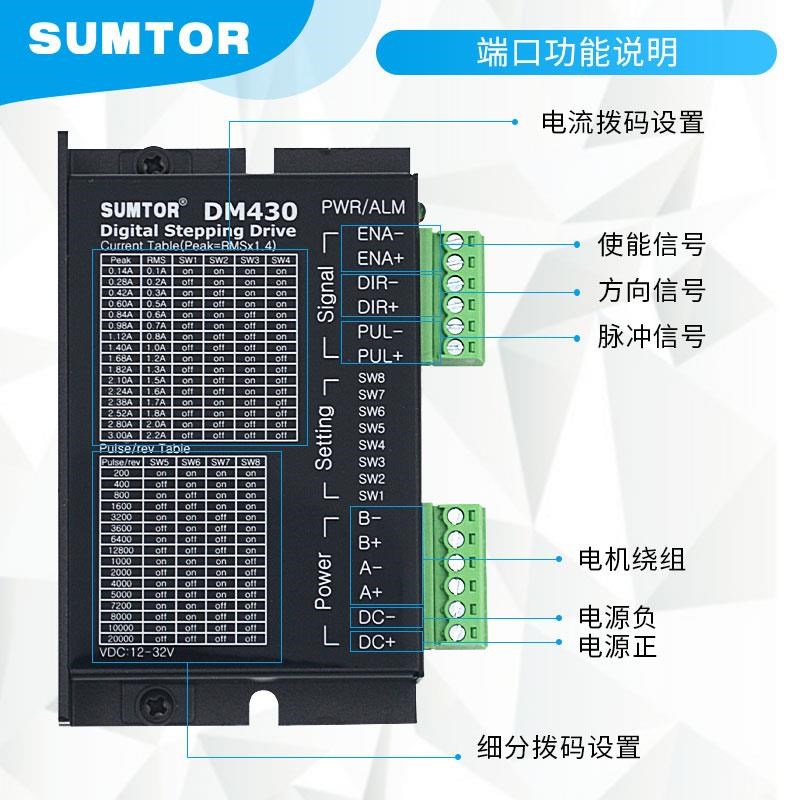 42步进电机驱动DM4器大0通用M45B高DM40性能M420B细分M4212直流M4