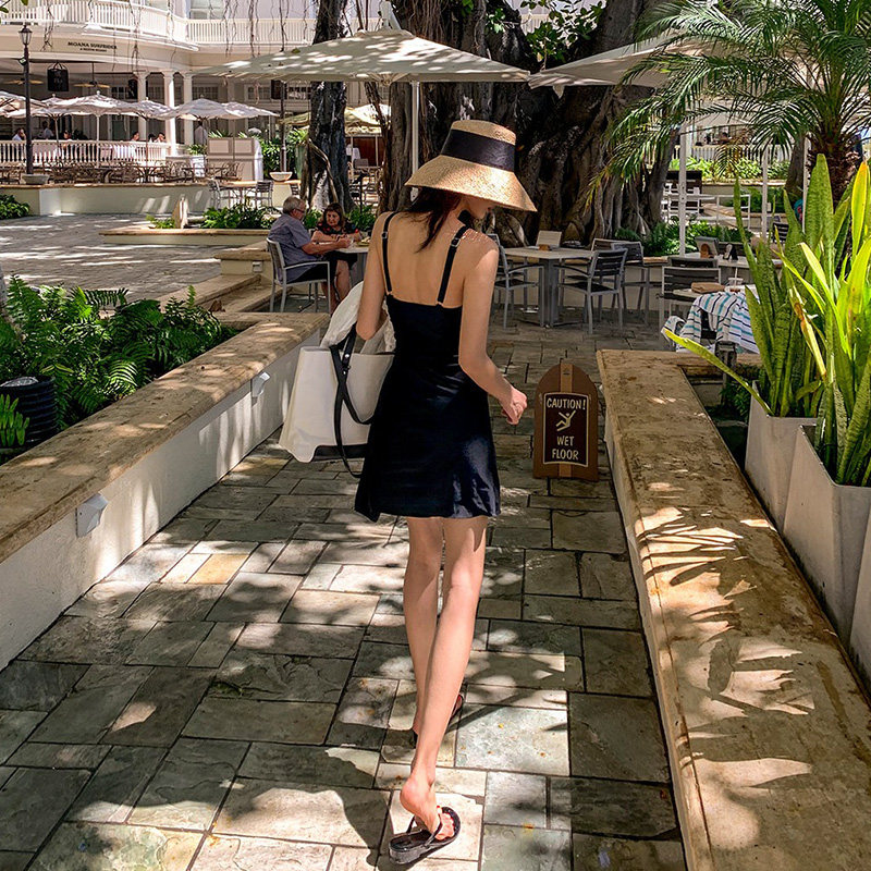 泳衣女 ins风新款连体裙式比基尼性感小胸聚拢显瘦遮肚温泉游泳装